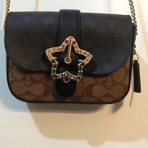 NWT Coach Gemma Crossbody in Blocked Signature Canvas with Star Buckle